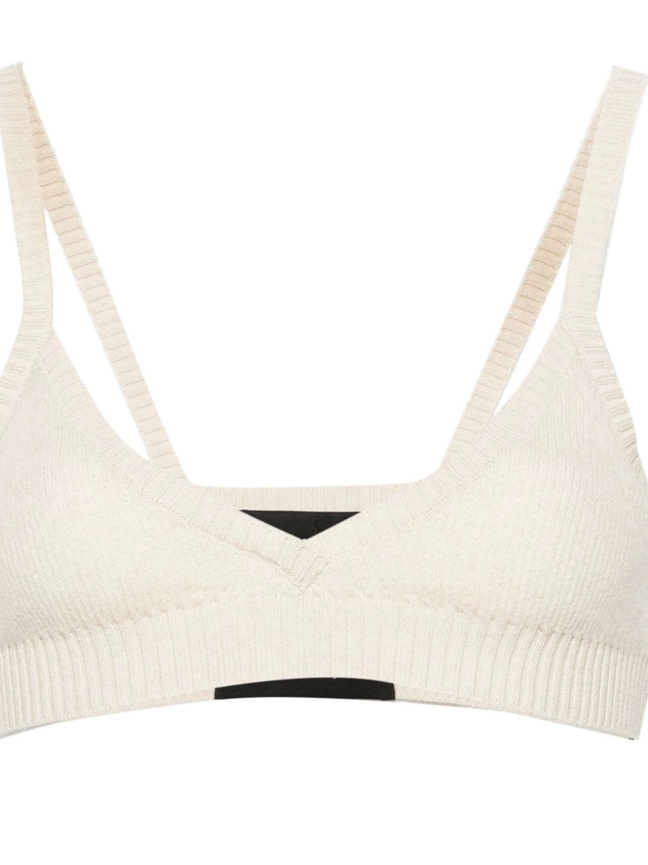 Affordable Alanui triangle bralette ribbed Women 0324